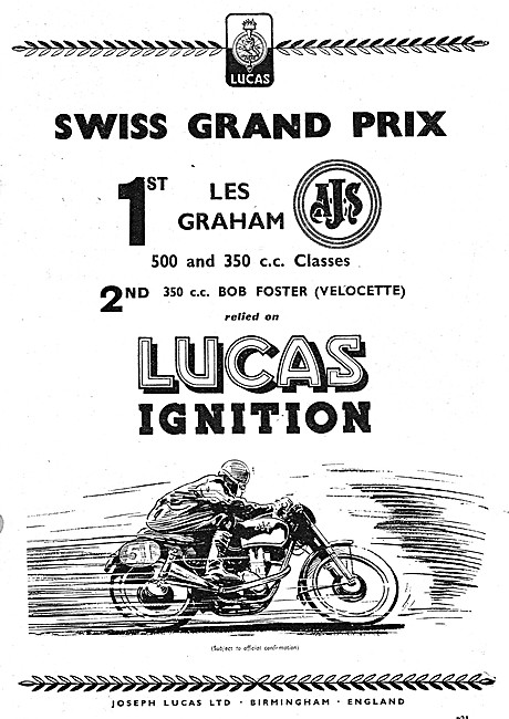 Lucas Motor Cycle Ignition Accessories                           