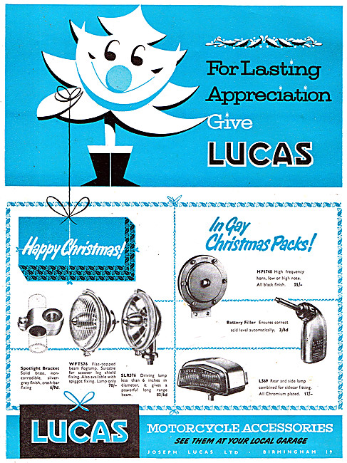 Lucas Electrical Parts For Motor Cycle - Lucas Lighting Sets     