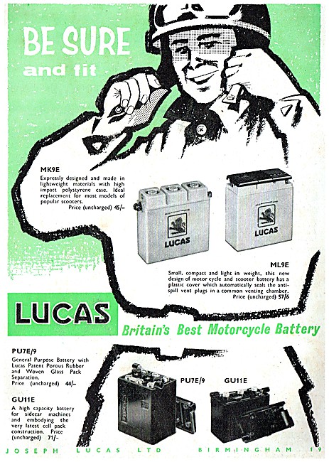Lucas Motorcycle Electrical Equipment & Accessories              