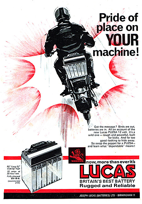 Lucas Motorcycle Batteries                                       