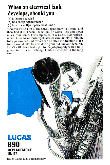 Lucas Electrical Accessories - Lucas B90 Replacement Parts       