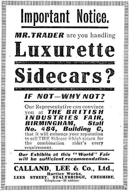 Luxurette Sidecars                                               