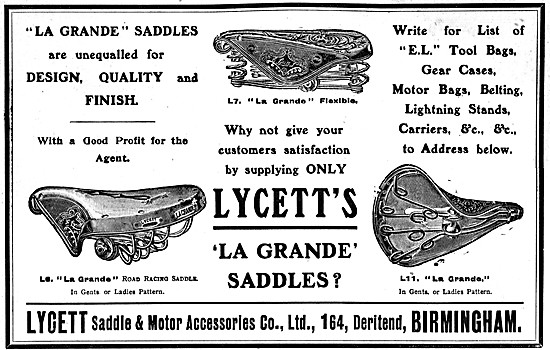Lycett Saddles 1906                                              