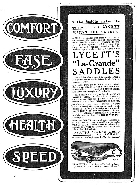 Lycett Saddles                                                   