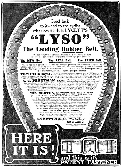 Lycett LYSO Rubber Drive Belt                                    