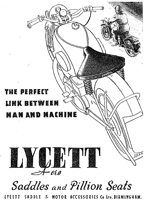Lycett Motor Cycle Saddles & Pillion Seats                       