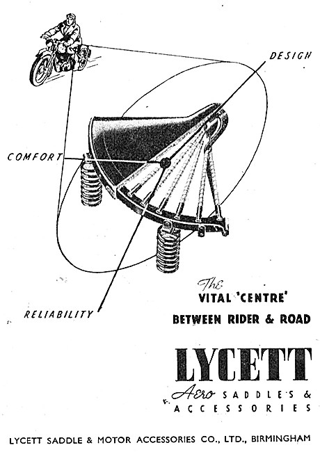 Lycett Motor Cycle Saddles & Accessories                         