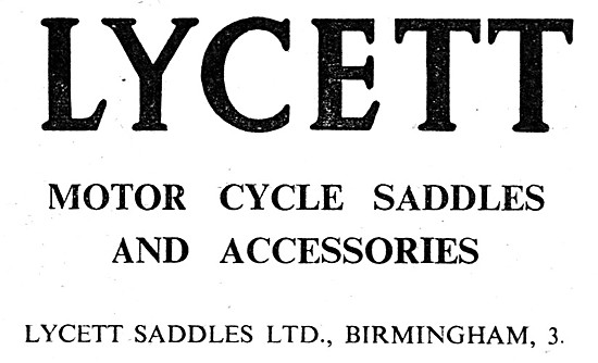 Lycett Motorcycle Saddles & Accessories                          