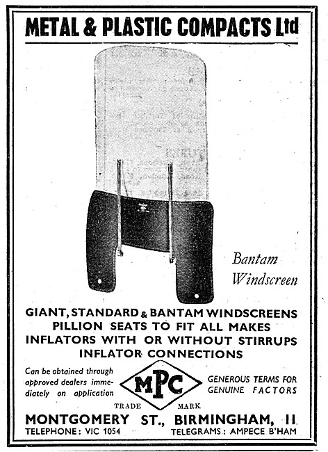 MPC BSA Bantam Windscreen                                        