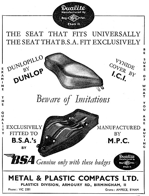 MPC Dualite Dual Seats                                           