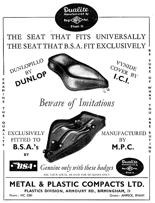 MPC Dunlopillo Dual Seats                                        