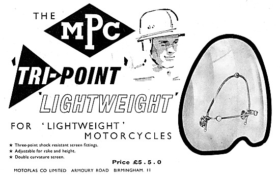 MPC Tri-Point Motor Cycle Windscreen                             