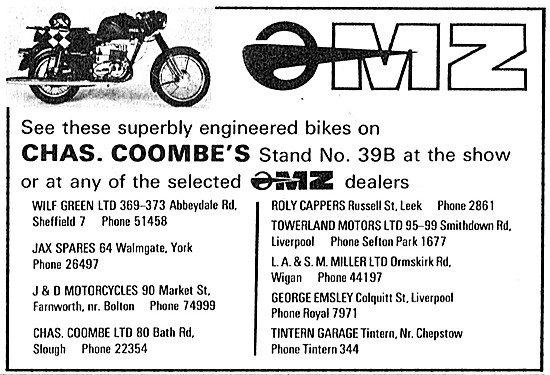 MZ Motor Cycles 1971 Advert                                      