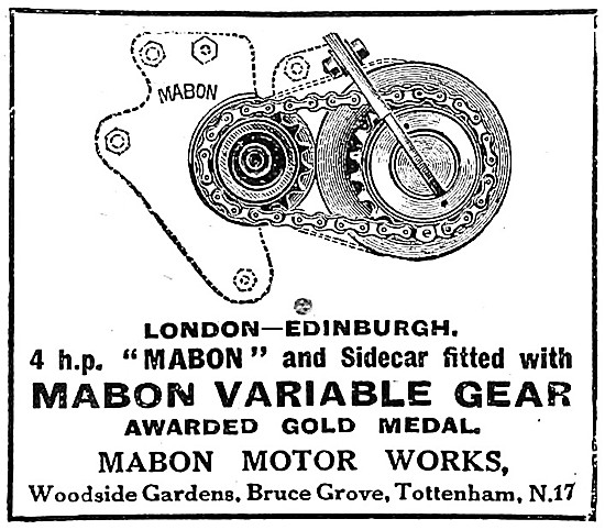 Mabon Gear - Mabon Variable Gear 1919                            