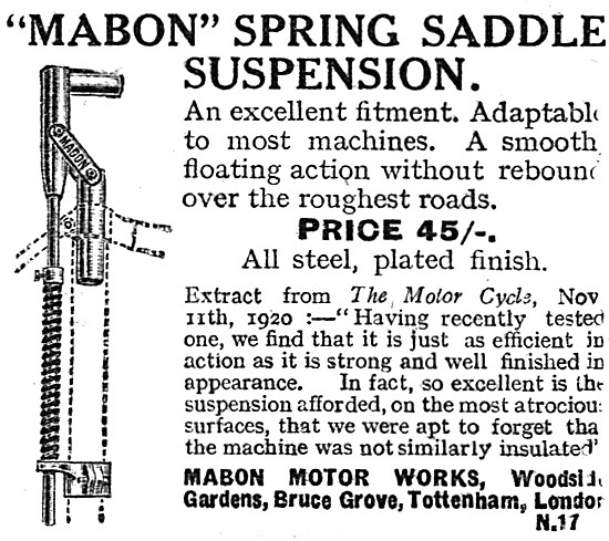 Mabon Spring Saddle Suspension Fitment                           