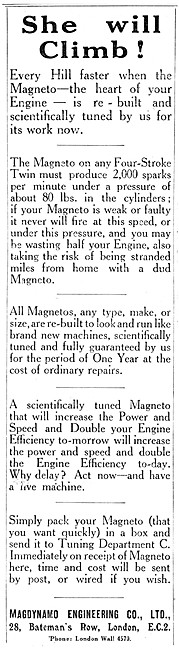 1925 Magdynamo Motor Cycle Magneto                               