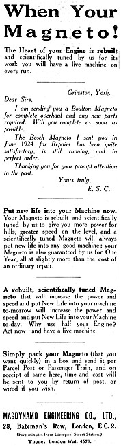 Magdynamo Magnetos                                               