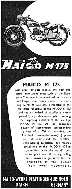 1954 Maico M 175 Motor Cycle                                     