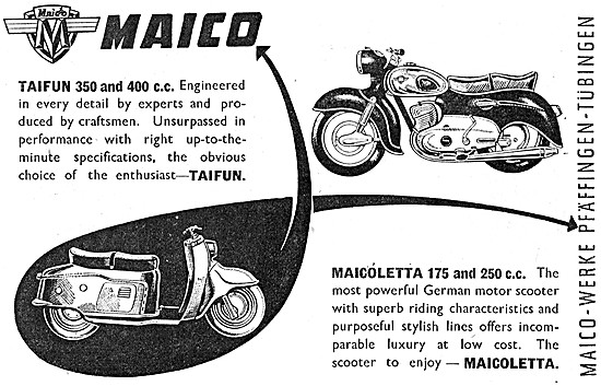 Maico Motor Cycles - Maico Taifun - Maicoletta 175               