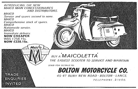 Maico Motor Scooters - Maicoletta Motor Scooters                 