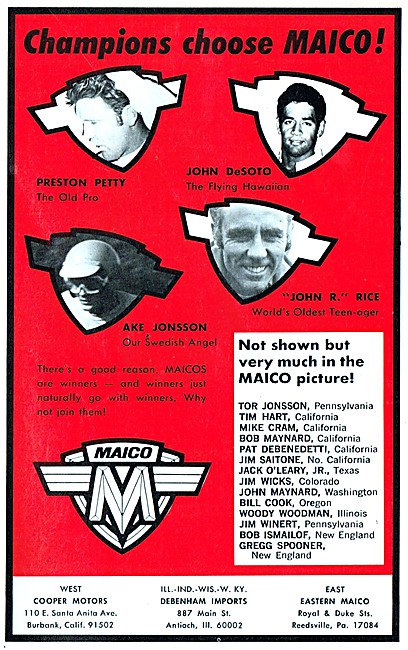 1971 Maico Motor Cycles                                          