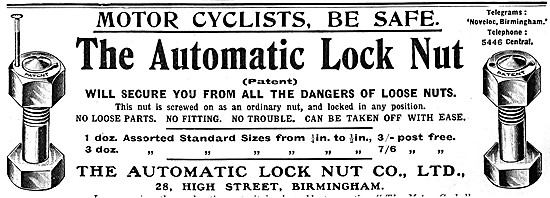 The Automatic Lock Nut 1910 Design                               