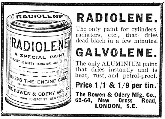 Radiolene Cylinder Paint - Galvolene Aluminium Paint             