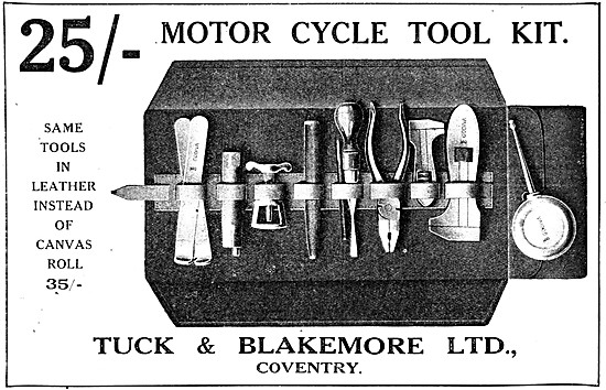 Tuck & Blakemore Motor Cycle Tool Kits                           