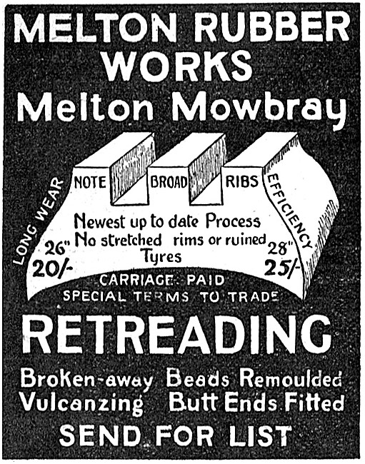 Melton Rubber Works Tyre Retreads                                