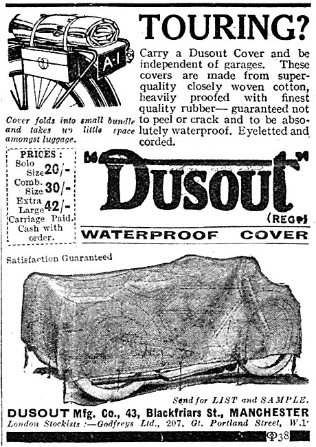 Dusout Waterproof Covers For Motor Cycles                        