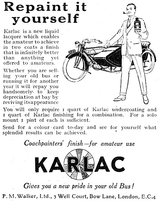 Karlac Liquid Lacquer Finishes                                   