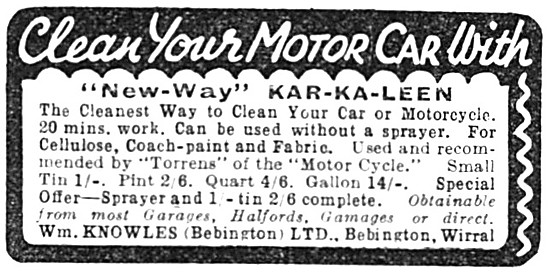 Kar-Ka-Leen Motor Cycle Cleaner                                  