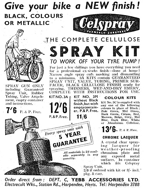 Celspray Cellulose Paint Spray Kit                               