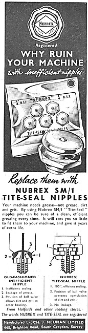 Nubrex SM/1 Titeseal Grease Nipples                              