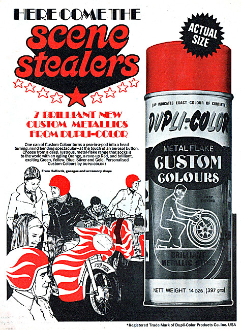 Dupli-Color Spray Paint 1971 Advert                              
