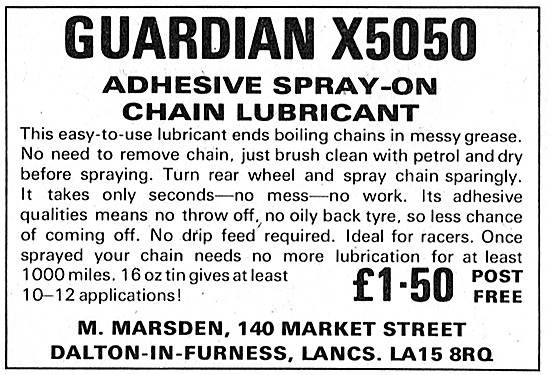 Guardian X5050 Adhesive Spray-On Chain Lubricant                 