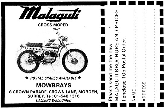 1975 Malaguti Cross Moped                                        