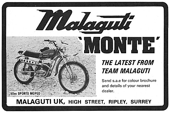 Malaguti Monte 50 cc Sports Moped                                