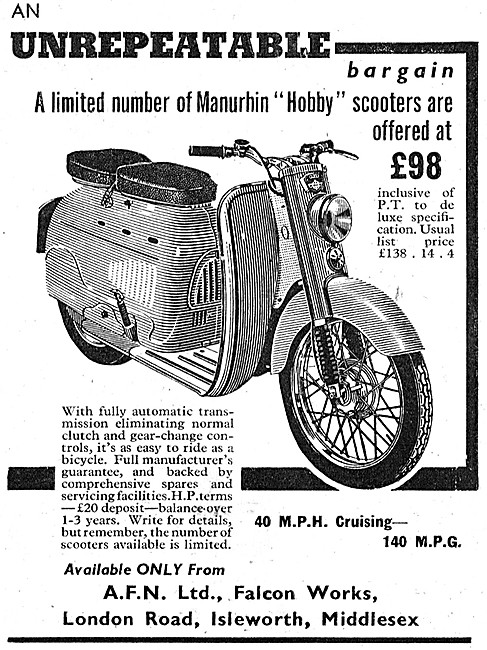 ManurhinHobby Motor Scooter - A.F.N.                             