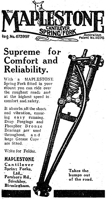 Maplestone Cantilever Spring Forks                               