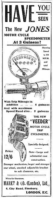 Jones Speedomoter - Veeder Trip Cyclometer                       