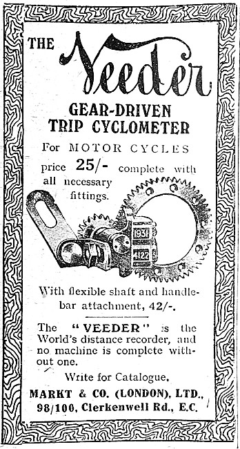 Veeder Gear-Driven Trip Cyclometer                               