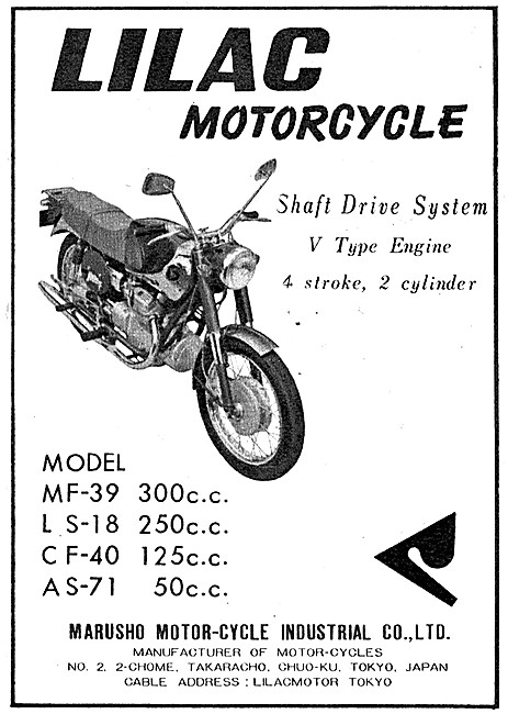 Marusho Motor Cycles - Marusho Lilac V Twin - Marusho MF-39      