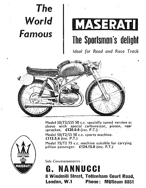 Maserati Model 50 Series 50 cc                                   