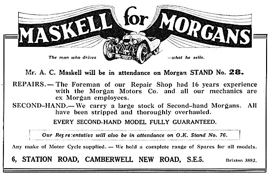 Maskell For Morgans - Morgan Sales & Service 1928                