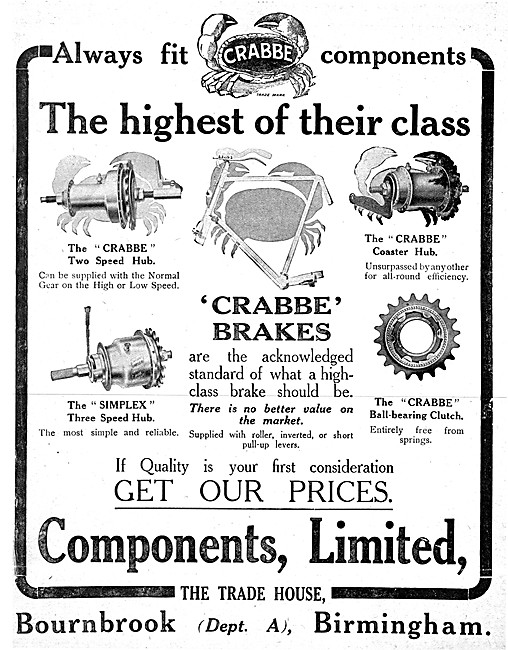 Crabbe Bicycle Parts                                             
