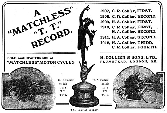 Matchless Motor Cycles 1913                                      