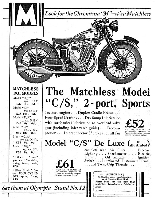 1930 Matchless C/S 2-Port Sports                                 