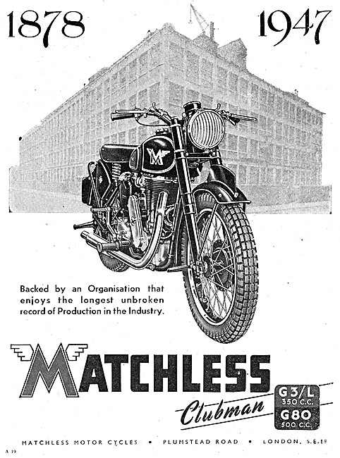 1947 Matchless G80 - Matchless G3/L                              