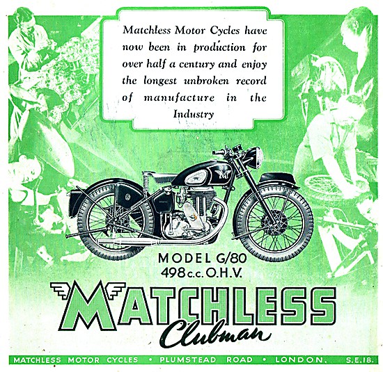 1949 Matchless G80 500 cc                                        